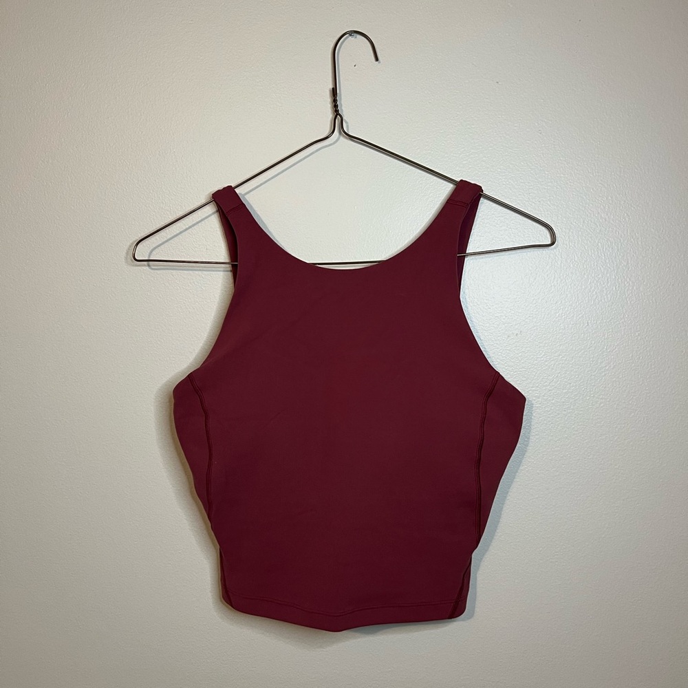 Lululemon High Neck Crop Tank Top